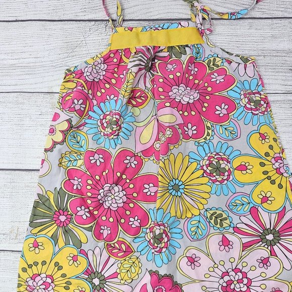 Hanna Anderssen Girls 2T Colorful Ribbon Accented Floral Dress &‎ Bummie - Picture 2 of 6